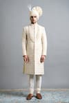 Shop Gargee Designers Ivory Silk Embroidery Arnav Sherwani Set Online at Aza Fashions Shop_Gargee Designers_Ivory Silk Embroidery Arnav Sherwani Set _Online_at_Aza_Fashions