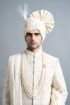 Gargee Designers Ivory Silk Embroidery Arnav Sherwani Set at Aza Fashions Gargee Designers_Ivory Silk Embroidery Arnav Sherwani Set _at_Aza_Fashions