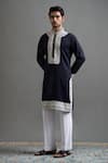 Buy Gargee Designers Navy Embroidery Neelash Kurta Pant Set Online at Aza Fashions Buy_Gargee Designers_Navy Embroidery Neelash Kurta Pant Set _Online_at_Aza_Fashions