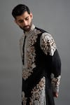 Gargee Designers Black Cotton, Silk Embroidery Viraasat Kurta Pant Set Online at Aza Fashions Gargee Designers_Black Cotton, Silk Embroidery Viraasat Kurta Pant Set _Online_at_Aza_Fashions