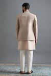 Shop_Gargee Designers_Beige Silk Embroidery Surya Jacket And Kurta Set _at_Aza_Fashions