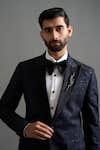 Shop Gargee Designers Navy Polyester Embroidery Nakshatra Tuxedo Pant Set Online at Aza Fashions Shop_Gargee Designers_Navy Polyester Embroidery Nakshatra Tuxedo Pant Set _Online_at_Aza_Fashions