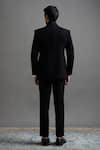 Shop Gargee Designers Black Polyester Brooches, Beads Aditya Tuxedo Pant Set at Aza Fashions Shop_Gargee Designers_Black Polyester Brooches, Beads Aditya Tuxedo Pant Set _at_Aza_Fashions