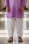 Buy Fayon Kids Purple Chanderi, Crepe Embroidery, Lace Ombre Kurta With Salwar Online at Aza Fashions Buy_Fayon Kids_Purple Chanderi, Crepe Embroidery, Lace Ombre Kurta With Salwar _Online_at_Aza_Fashions