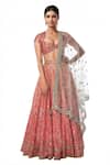 Buy Tamanna Punjabi Kapoor Coral Raw Silk, Net Pentagon Embroidered Bridal Lehenga Set at Aza Fashions Buy_Tamanna Punjabi Kapoor_Coral Raw Silk, Net Pentagon Embroidered Bridal Lehenga Set _at_Aza_Fashions