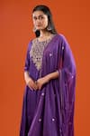 Buy Samyukta Singhania Purple Silk, Shantoon, Chiffon Embroidery, Beads, Zari, Panelled Anarkali Set Online at Aza Fashions Buy_Samyukta Singhania_Purple Silk, Shantoon, Chiffon Embroidery, Beads, Zari, Panelled Anarkali Set _Online_at_Aza_Fashions