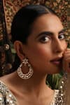 Buy_Swabhimann_Gold Plated Pearls, Stones, Beads, Faux Diamonds Embellished Earrings _at_Aza_Fashions