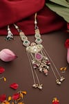 Swabhimann_Multi Color Pearls, Stones, Beads Embellished Choker Set _Online_at_Aza_Fashions