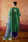 Shop Vinita Bhansali Green , Organza Embroidery, Sequins, Gota Patti Pankhuri Kurta Set at Aza Fashions Shop_Vinita Bhansali_Green , Organza Embroidery, Sequins, Gota Patti Pankhuri Kurta Set _at_Aza_Fashions