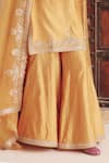 Vinita Bhansali Mustard , Organza Embroidery, Zari, Amara Hand Kurta Sharara Set Online at Aza Fashions Vinita Bhansali_Mustard , Organza Embroidery, Zari, Amara Hand Kurta Sharara Set _Online_at_Aza_Fashions