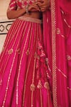 Buy Vinita Bhansali Pink Silk Embroidery, Sequins, Zari, Tassels Avni Hand Striped Lehenga Set Online at Aza Fashions Buy_Vinita Bhansali_Pink Silk Embroidery, Sequins, Zari, Tassels Avni Hand Striped Lehenga Set _Online_at_Aza_Fashions
