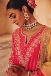 Vinita Bhansali Pink , Organza Embroidery, Metallic Thread, Raagini Kurta Sharara Set at Aza Fashions Vinita Bhansali_Pink , Organza Embroidery, Metallic Thread, Raagini Kurta Sharara Set _at_Aza_Fashions
