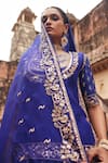 Vinita Bhansali Blue , Organza Embroidery, Zari, Metallic Aavya Kurta Lehenga Set Online at Aza Fashions Vinita Bhansali_Blue , Organza Embroidery, Zari, Metallic Aavya Kurta Lehenga Set _Online_at_Aza_Fashions
