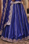 Vinita Bhansali Blue , Organza Embroidery, Zari, Metallic Aavya Kurta Lehenga Set at Aza Fashions Vinita Bhansali_Blue , Organza Embroidery, Zari, Metallic Aavya Kurta Lehenga Set _at_Aza_Fashions