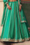 Shop Vinita Bhansali Emerald Green , Organza Sequins, Zari, Hiral Hand Lehenga Set Online at Aza Fashions Shop_Vinita Bhansali_Emerald Green , Organza Sequins, Zari, Hiral Hand Lehenga Set _Online_at_Aza_Fashions