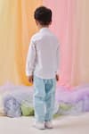 Shop_Littleens_White Cotton Otis The Wealthy Shirt _at_Aza_Fashions
