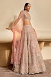 Buy Tamanna Punjabi Kapoor Pink Organza Sequins, Stones, Zari, Beads, Embroidery Embellished Lehenga Set at Aza Fashions Buy_Tamanna Punjabi Kapoor_Pink Organza Sequins, Stones, Zari, Beads, Embroidery Embellished Lehenga Set _at_Aza_Fashions