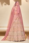 Tamanna Punjabi Kapoor Pink Organza Sequins, Stones, Zari, Beads, Embroidery Embellished Lehenga Set Online at Aza Fashions Tamanna Punjabi Kapoor_Pink Organza Sequins, Stones, Zari, Beads, Embroidery Embellished Lehenga Set _Online_at_Aza_Fashions