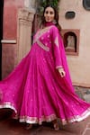 Buy Nazar By Indu Fuchsia Cotton Mirrors, Gota Patti, Sequins, Work And Detailed Anarkali Set Online at Aza Fashions Buy_Nazar By Indu_Fuchsia Cotton Mirrors, Gota Patti, Sequins, Work And Detailed Anarkali Set _Online_at_Aza_Fashions