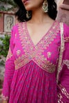 Buy Nazar By Indu Pink Cotton Gota Patti, Zari, Embroidery V-neck Anarkali With Dupatta Online at Aza Fashions Buy_Nazar By Indu_Pink Cotton Gota Patti, Zari, Embroidery V-neck Anarkali With Dupatta _Online_at_Aza_Fashions