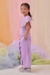 Littleens Purple Cotton Tassels, Embroidery Merakithe Creative Jumpsuit Online at Aza Fashions Littleens_Purple Cotton Tassels, Embroidery Merakithe Creative Jumpsuit _Online_at_Aza_Fashions