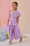 Buy Littleens Purple Cotton Tassels, Embroidery Merakithe Creative Jumpsuit Online at Aza Fashions Buy_Littleens_Purple Cotton Tassels, Embroidery Merakithe Creative Jumpsuit _Online_at_Aza_Fashions