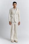 Buy Line Out Line Ivory Cut Work, Embroidery Laser Blazer Buy_Line Out Line_Ivory Cut Work, Embroidery Laser Blazer