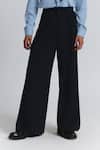 Shop Line Out Line Navy Suiting Mega Pleat Pant Online at Aza Fashions Shop_Line Out Line_Navy Suiting Mega Pleat Pant _Online_at_Aza_Fashions