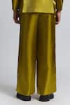 Shop Line Out Line Yellow Polyester The Neo Pant at Aza Fashions Shop_Line Out Line_Yellow Polyester The Neo Pant _at_Aza_Fashions