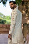 Shop Asuka Off White Silk Embroidery, Sequins Paisley Kurta at Aza Fashions Shop_Asuka_Off White Silk Embroidery, Sequins Paisley Kurta _at_Aza_Fashions