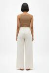 Shop_Neora By Nehal Chopra_Ivory Twill Pintuck Pant _at_Aza_Fashions
