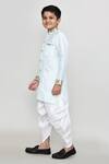Shop_Petite Pomme_Sky Blue Silk Embroidery, Zari Work Kurta And Patiala Pant Set _Online_at_Aza_Fashions