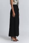 Shop Line Out Line Black Twill, Tencel Wrapped Long Skirt at Aza Fashions Shop_Line Out Line_Black Twill, Tencel Wrapped Long Skirt _at_Aza_Fashions