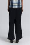 Shop Line Out Line Navy Suiting Pleated Wide Leg Trouser at Aza Fashions Shop_Line Out Line_Navy Suiting Pleated Wide Leg Trouser _at_Aza_Fashions