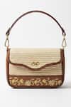 Buy Araani Design Beige Embroidery The Gardens Hand Shoulder Bag at Aza Fashions Buy_Araani Design_Beige Embroidery The Gardens Hand Shoulder Bag _at_Aza_Fashions