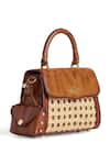 Buy Araani Design Tan Studs Araani Loom Tote Bag at Aza Fashions Buy_Araani Design_Tan Studs Araani Loom Tote Bag _at_Aza_Fashions