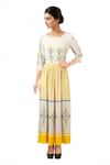 Buy_Soup By Sougat Paul_White Printed Maxi Dress _at_Aza_Fashions