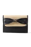 Buy Araani Design Black Bows Dainty Front Clutch Bag at Aza Fashions Buy_Araani Design_Black Bows Dainty Front Clutch Bag _at_Aza_Fashions