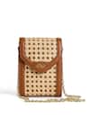 Buy Araani Design Tan Organic Cross Body Sling Bag at Aza Fashions Buy_Araani Design_Tan Organic Cross Body Sling Bag _at_Aza_Fashions