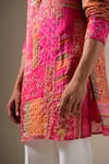 Darzi House Pink Modal Zari, Sequins, Crystals Jaipur Royale Embroidered Kurta Set at Aza Fashions Darzi House_Pink Modal Zari, Sequins, Crystals Jaipur Royale Embroidered Kurta Set _at_Aza_Fashions