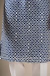 Darzi House Blue Chanderi Cotton Mirrors, Beads Indigo Mosaic Print Mirrorwork Kurta Set at Aza Fashions Darzi House_Blue Chanderi Cotton Mirrors, Beads Indigo Mosaic Print Mirrorwork Kurta Set _at_Aza_Fashions