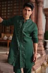 Buy Darzi House Green Georgette Embroidery, Beads, Crystals Jade Regal Kurta Set Buy_Darzi House_Green Georgette Embroidery, Beads, Crystals Jade Regal Kurta Set