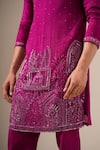 Buy Darzi House Pink Silk Sequins, Beads, Crystals, Embroidery Ornate Kurta Set Buy_Darzi House_Pink Silk Sequins, Beads, Crystals, Embroidery Ornate Kurta Set