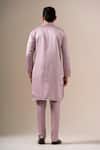 Shop Darzi House Purple Silk Embroidery, Beads Dusky Rose Jardin Kurta Set at Aza Fashions Shop_Darzi House_Purple Silk Embroidery, Beads Dusky Rose Jardin Kurta Set _at_Aza_Fashions