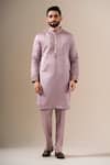 Buy Darzi House Purple Silk Embroidery, Beads Dusky Rose Jardin Kurta Set at Aza Fashions Buy_Darzi House_Purple Silk Embroidery, Beads Dusky Rose Jardin Kurta Set _at_Aza_Fashions