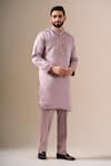 Buy Darzi House Purple Silk Embroidery, Beads Dusky Rose Jardin Kurta Set Online at Aza Fashions Buy_Darzi House_Purple Silk Embroidery, Beads Dusky Rose Jardin Kurta Set _Online_at_Aza_Fashions