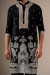 Buy Darzi House Black Chinon Gota Patti, Sequins, Applique Darbar Grandeur Embellished Kurta Set Buy_Darzi House_Black Chinon Gota Patti, Sequins, Applique Darbar Grandeur Embellished Kurta Set
