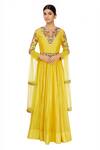 Buy Neha Khullar Yellow Embroidered Anarkali Set at Aza Fashions Buy_Neha Khullar_Yellow Embroidered Anarkali Set _at_Aza_Fashions
