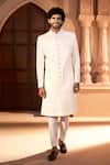 Buy Arihant Rai Sinha Cream Silk, Dupion Embroidery, Sequins Tonal Sherwani Set at Aza Fashions Buy_Arihant Rai Sinha_Cream Silk, Dupion Embroidery, Sequins Tonal Sherwani Set _at_Aza_Fashions