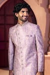 Buy Arihant Rai Sinha Pink Silk, Dupion Embroidery, Metallic Thread Paisley Pattern Sherwani Set Buy_Arihant Rai Sinha_Pink Silk, Dupion Embroidery, Metallic Thread Paisley Pattern Sherwani Set
